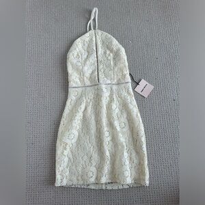 White Superdown Dress (size XS)